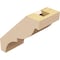 Ekena Millwork 3-inch W x 6-inch D x 6-inch H Valencia Rough Cedar Woodgrain TimberThane Knee Brace, Primed BRCUR03X06X06VALRCPR - alternate 5